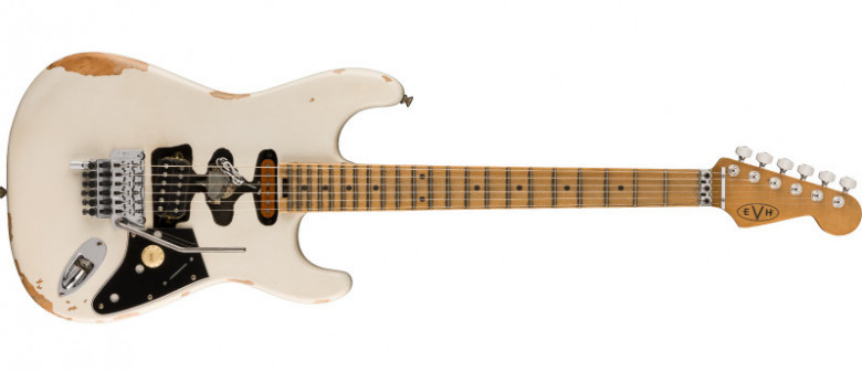 Guitare Frankenstein Relic Series white